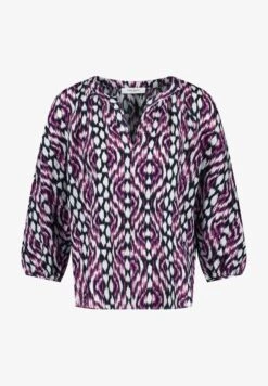 Gerry Weber 3/4 ARM GEMUSTERTE MIT BAL - Bluse - Lila Pink Schwarz Druck -Dein Mode Laden a07eceb981214aca99d4d5af45daf15a