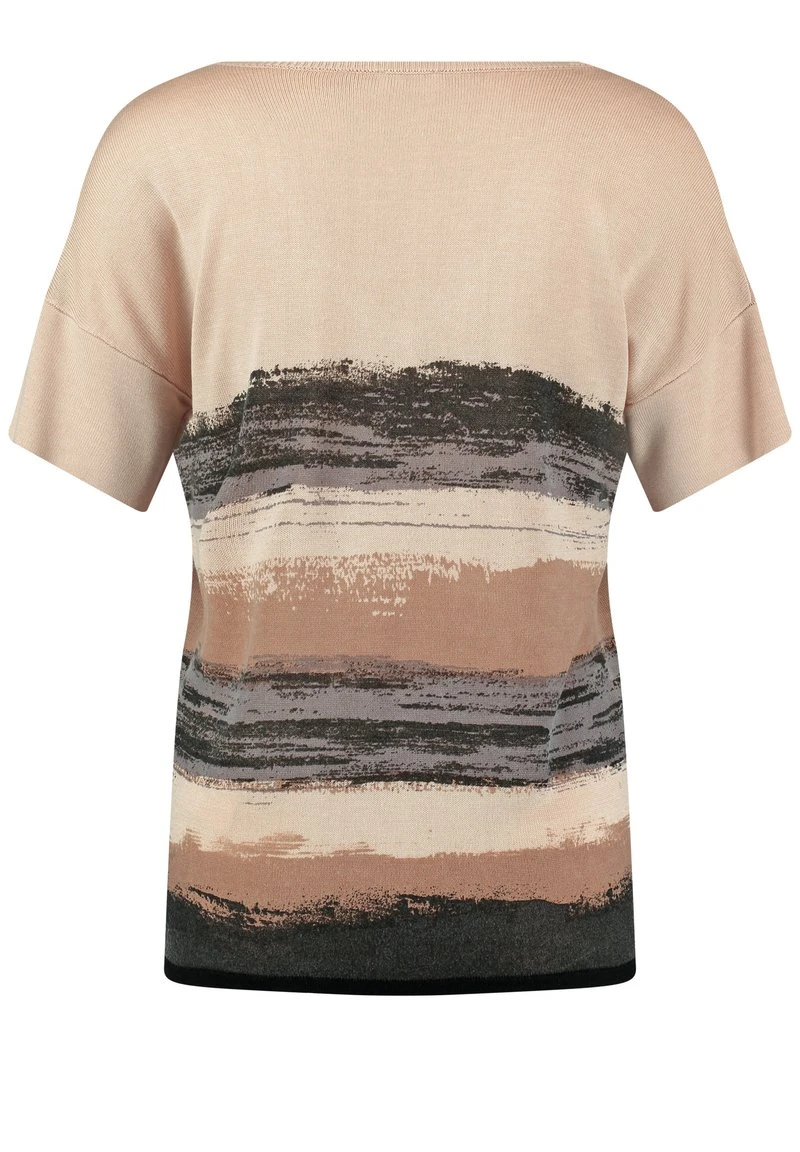 Gerry Weber KURZARM MIT FEINEM - T-Shirt Print - Ecru Weiss Schwarz Streifen 7 Gerry Weber KURZARM MIT FEINEM - T-Shirt Print - Ecru Weiss Schwarz Streifen – Bild 5