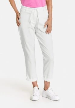 Gerry Weber MIT BINDEGÜRTEL - Chino - Weiß Weiß