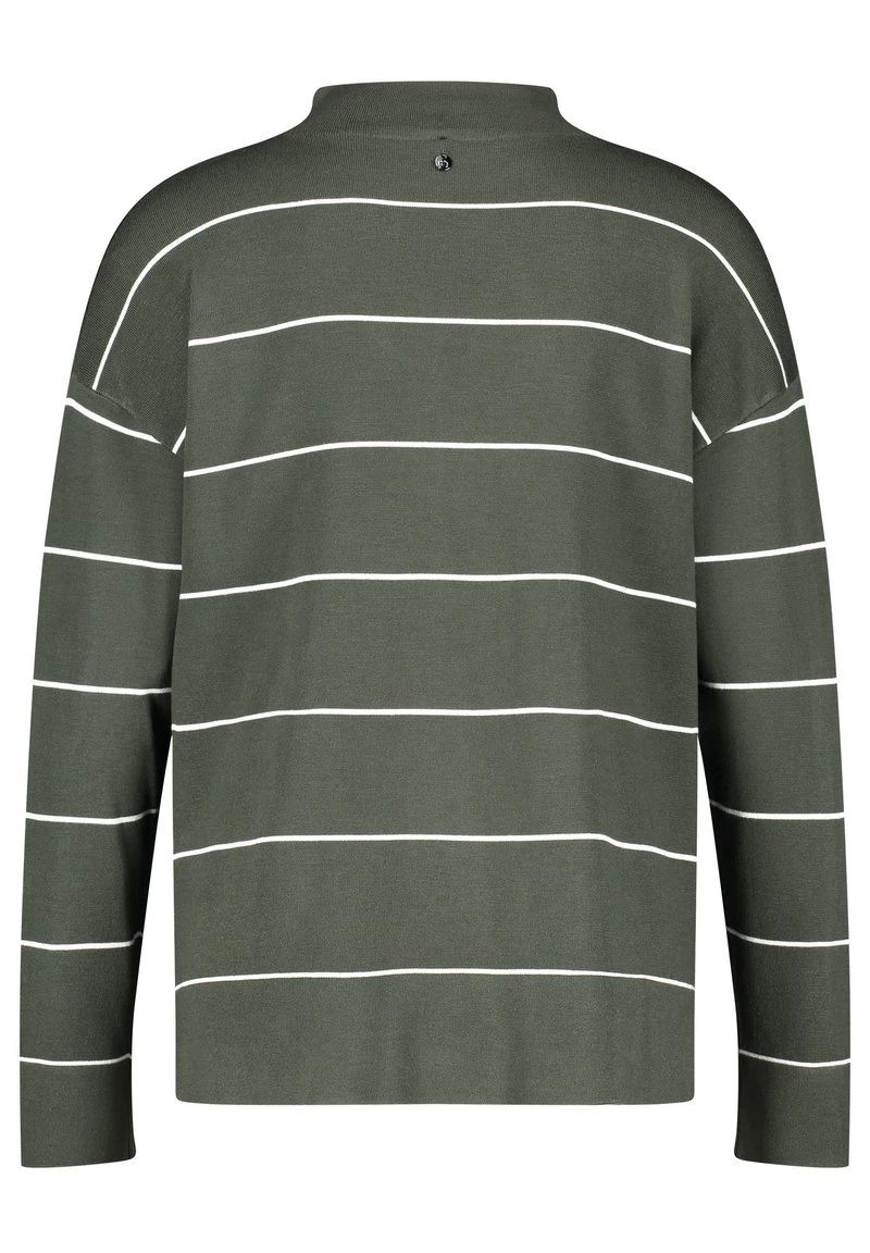 Gerry Weber Strickpullover - Grün Ecru Weiss Ringel 7 Gerry Weber Strickpullover - Grün Ecru Weiss Ringel – Bild 5