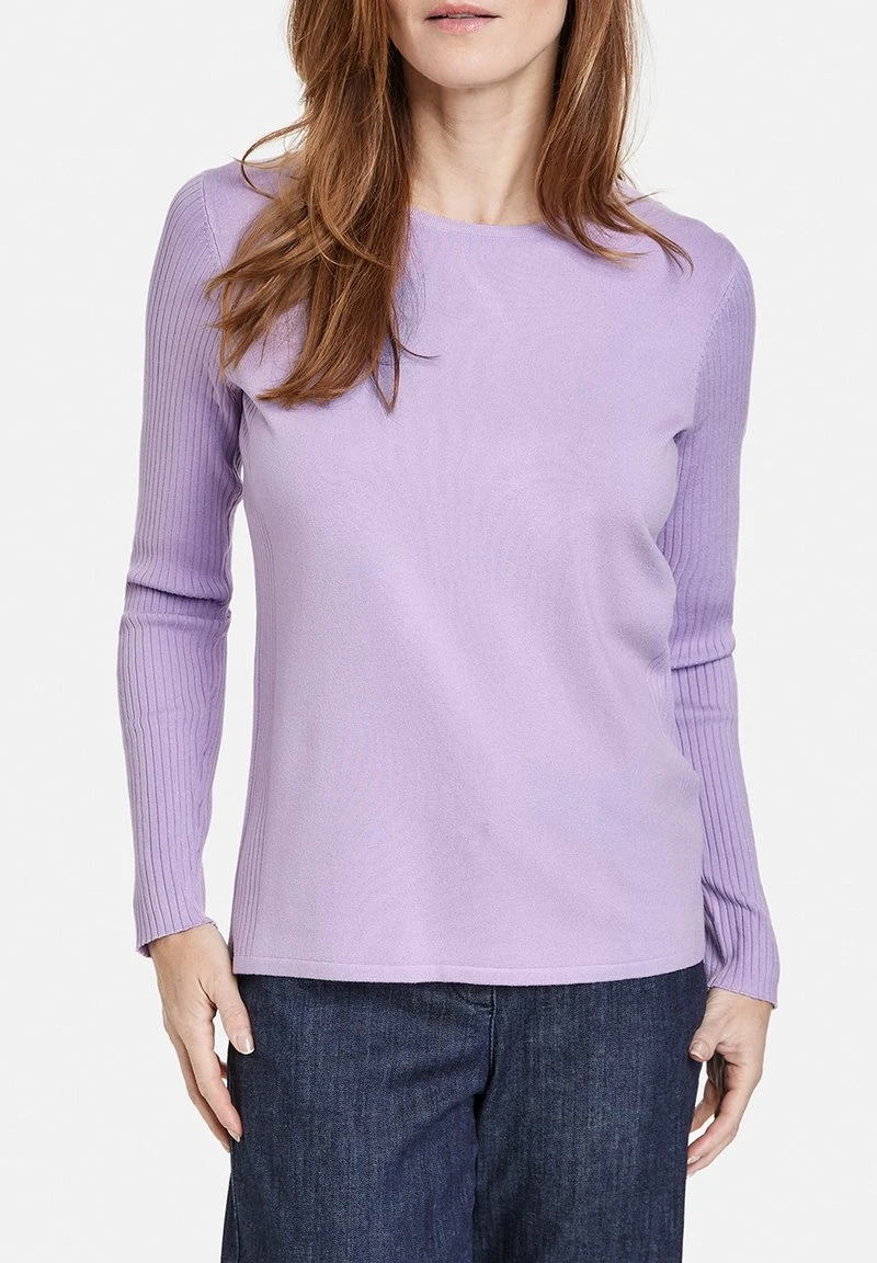 Gerry Weber LANGARM RUNDHALS MIT STRICK-MIX - Strickpullover - Lilac 6 Gerry Weber LANGARM RUNDHALS MIT STRICK-MIX - Strickpullover - Lilac – Bild 4