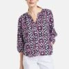 Gerry Weber 3/4 ARM GEMUSTERTE MIT BAL - Bluse - Lila Pink Schwarz Druck -Dein Mode Laden b2e236c832e44c52a7b0aeb8f35d9a10