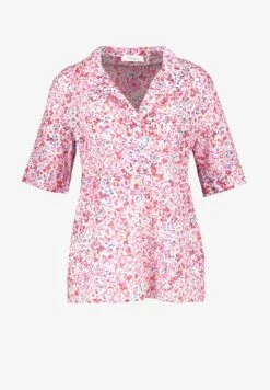 Gerry Weber KURZARM FLORAL GEMUSTERTE - Bluse - Ecru Weiss Lila Pink Druck -Dein Mode Laden b53054722a53456d879cbd5d2a0da694