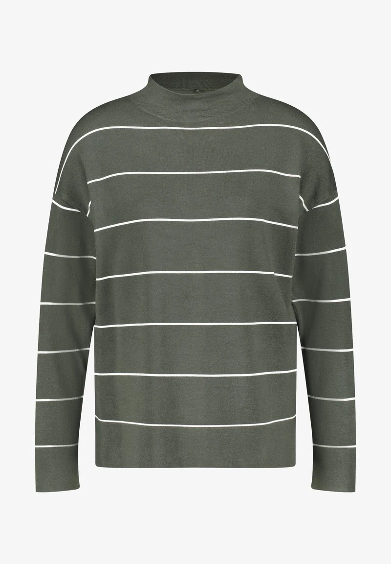 Gerry Weber Strickpullover - Grün Ecru Weiss Ringel 6 Gerry Weber Strickpullover - Grün Ecru Weiss Ringel – Bild 4