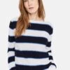 Gerry Weber LANGARM RUNDHALS MIT STREIFEN - Strickpullover - Blau Ecru Weiss Ringel 1 Gerry Weber LANGARM RUNDHALS MIT STREIFEN - Strickpullover - Blau Ecru Weiss Ringel -Dein Mode Laden bea148ba595b4eaea54a7cc1b6698383