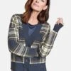 Gerry Weber Strickjacke - Blau Gelb Karo