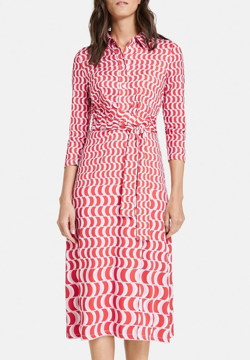 Gerry Weber MIT WICKELEFFEKT - Blusenkleid - Ecru Weiss Rot Orange Druck 6 Gerry Weber MIT WICKELEFFEKT - Blusenkleid - Ecru Weiss Rot Orange Druck – Bild 5