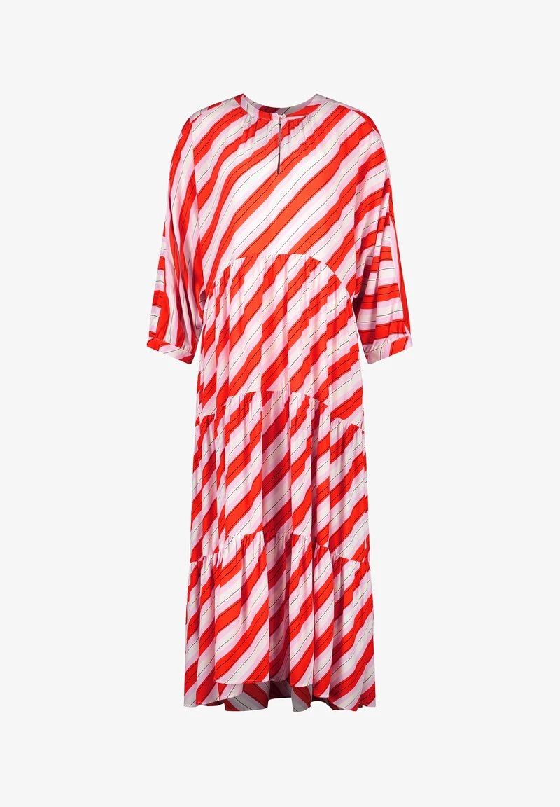 Gerry Weber MIT VOLANT - Freizeitkleid - Ecru Weiss Rot Orange Streifen 7 Gerry Weber MIT VOLANT - Freizeitkleid - Ecru Weiss Rot Orange Streifen – Bild 5