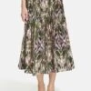 Gerry Weber WEIT LANGER MIT ALLOVER MUSTER - A-Linien-Rock - Ecru Weiss Grün Druck -Dein Mode Laden d8416a48ab014ead9b87c73dc2236cf1