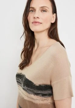 Gerry Weber KURZARM MIT FEINEM - T-Shirt Print - Ecru Weiss Schwarz Streifen 10 Gerry Weber KURZARM MIT FEINEM - T-Shirt Print - Ecru Weiss Schwarz Streifen -Dein Mode Laden deef89642820496293d20422fed3c780