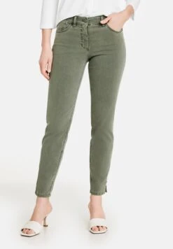 Gerry Weber 5-POCKET - Jeans Slim Fit - Khaki Nature Dyed