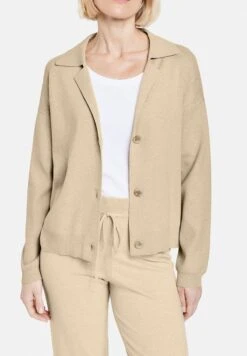 Gerry Weber MIT KRAGEN - Strickjacke - Sand Melange -Dein Mode Laden e478afd63a50488482efe6d173a2971b