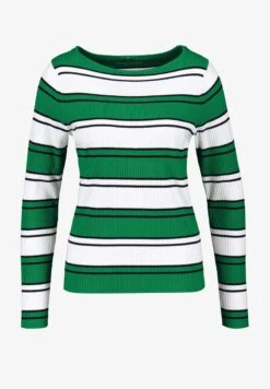Gerry Weber LANGARM RUNDHALS MIT MARKANTEN STR - Strickpullover - Grün Schwarz Ringel -Dein Mode Laden e6c75d016d1d45cc8d9e8cdae2d40694