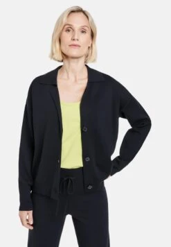 Gerry Weber MIT KRAGEN - Strickjacke - Navy