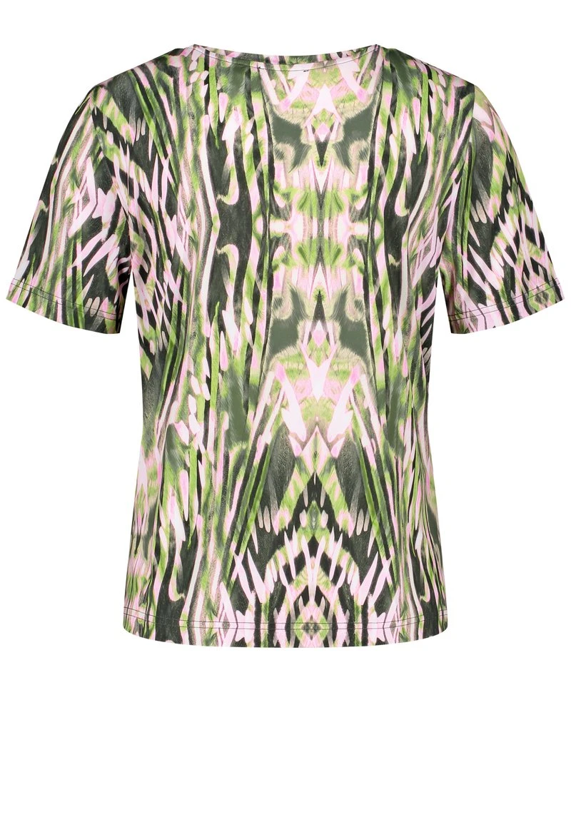 Gerry Weber 1/2 ARM GEMUSTERTES T-SHIRT IN BATIK-OPTIK - T-Shirt Print - Ecru Weiss Grün Druck 8 Gerry Weber 1/2 ARM GEMUSTERTES T-SHIRT IN BATIK-OPTIK - T-Shirt Print - Ecru Weiss Grün Druck – Bild 6