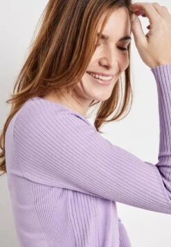 Gerry Weber LANGARM RUNDHALS MIT STRICK-MIX - Strickpullover - Lilac 10 Gerry Weber LANGARM RUNDHALS MIT STRICK-MIX - Strickpullover - Lilac -Dein Mode Laden f8be2c06f3cb46be81e99b574355fb72