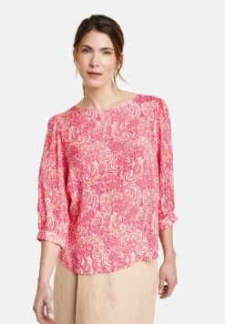 Gerry Weber 3/4 ARM MIT GEKNÖPFTEM RÜCKENTEI - Bluse - Lila Pink Rot Orange Druck -Dein Mode Laden f8fac581a976451383bf46bc677359fc 1