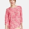 Gerry Weber 3/4 ARM MIT GEKNÖPFTEM RÜCKENTEI - Bluse - Lila Pink Rot Orange Druck -Dein Mode Laden f8fac581a976451383bf46bc677359fc