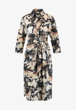 Gerry Weber MIT WICKELDETAIL - Blusenkleid - Ecru Weiss Schwarz Druck -Dein Mode Laden fb542a3710a44a8d8d6f4f8cc2d7ea10